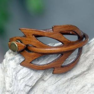 Women’s Boho handmade brown leather bracelet
